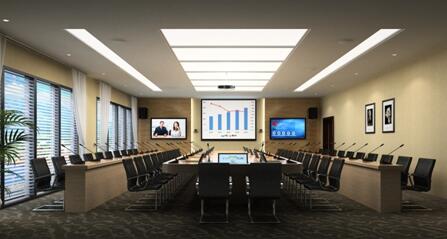 特大型高清会议室效果图